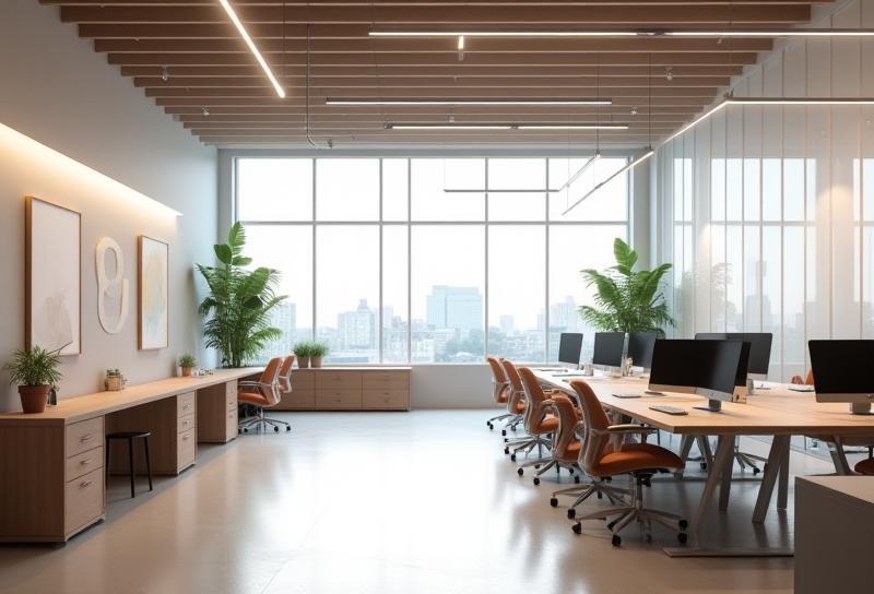 Interior view of the Strefa Kreacji design studio office in Wrocław