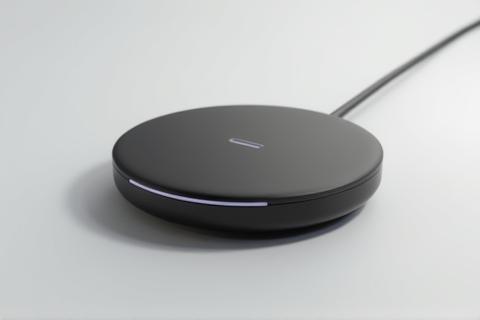 3D rendering of a smart home gadget product design
